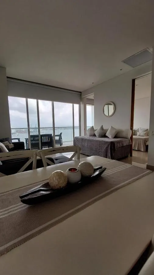 Apartamento En Lujoso Edificio H2 Plaza Bocagrande Cartagena Apartment
